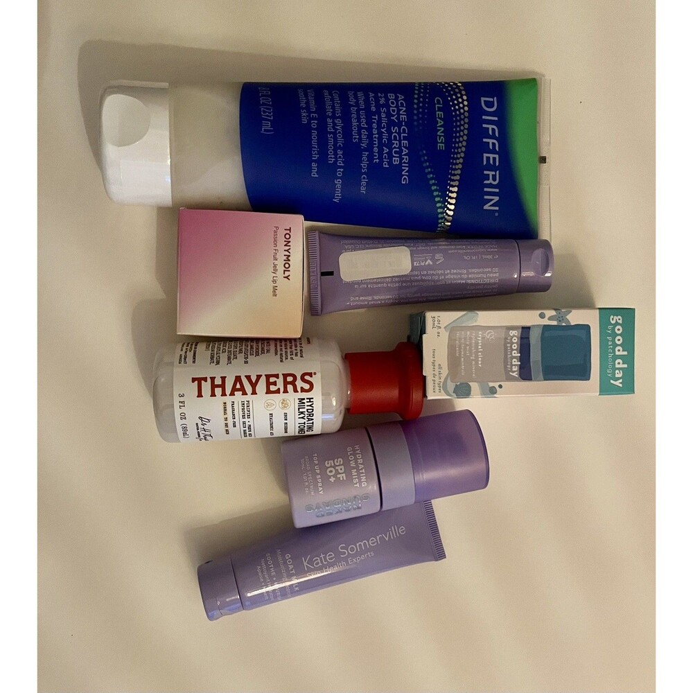 Premium Skincare Box Lot BRAND NEW - Differin, Naked Sundays SPF,Kate Somerville